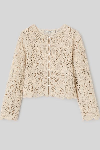 Veste crochet ajour&eacute;