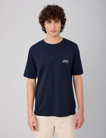 T-shirt broderie poitrine