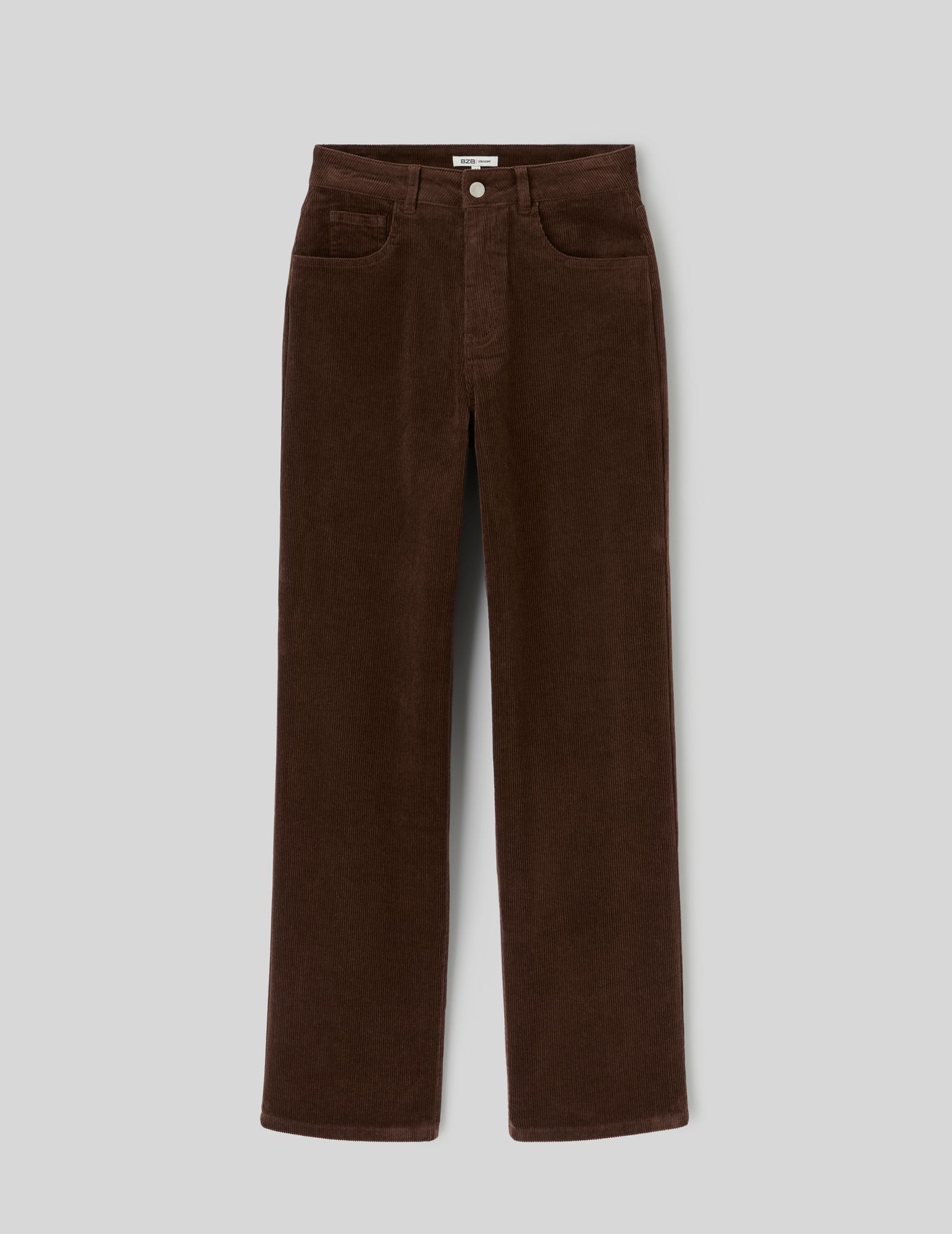 Pantalon straight velours