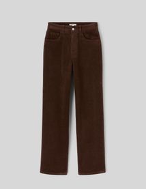 Pantalon straight velours