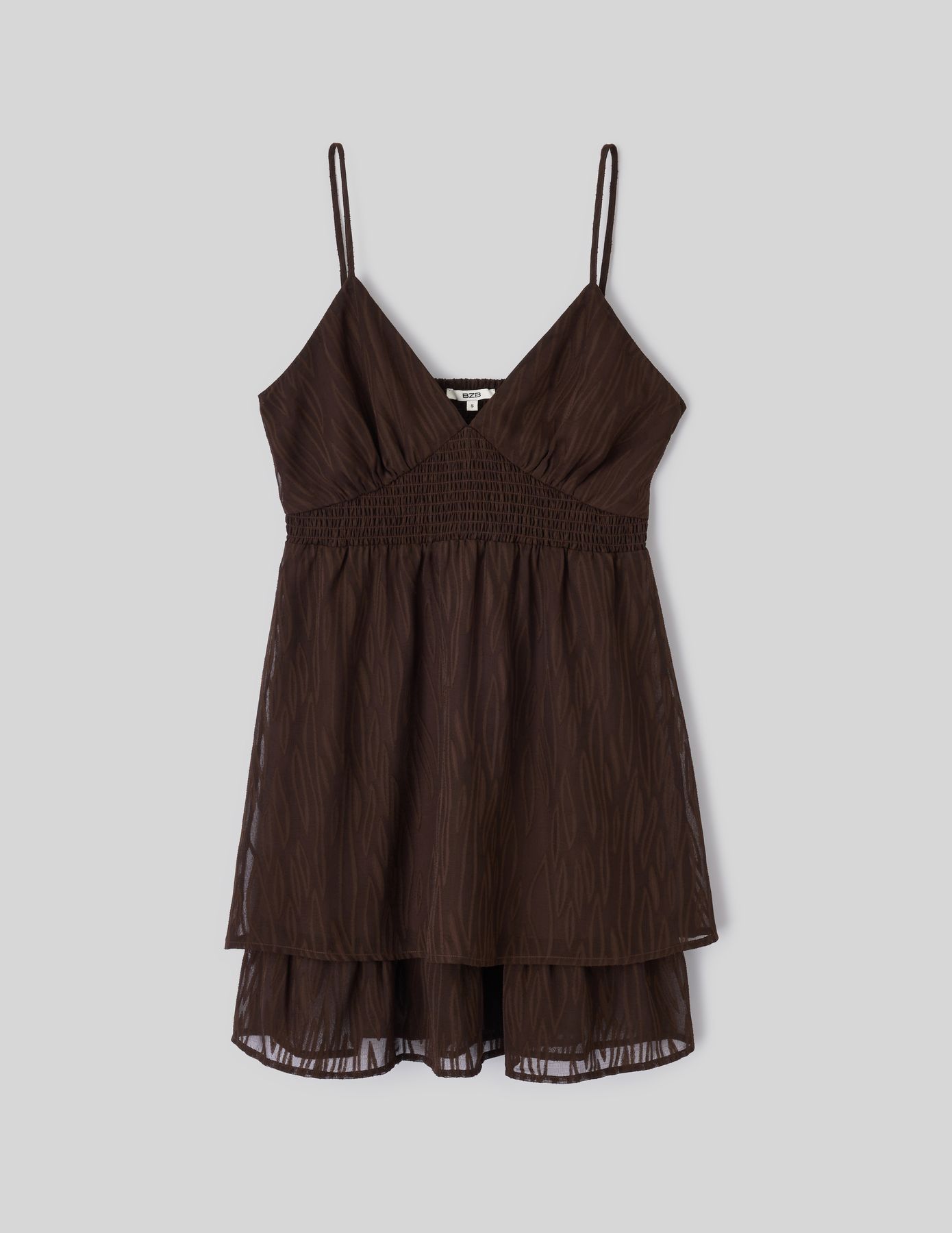 Robe courte &agrave; volants