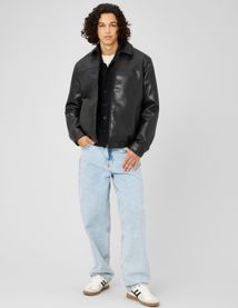 Blouson zipp&eacute; tissu enduit