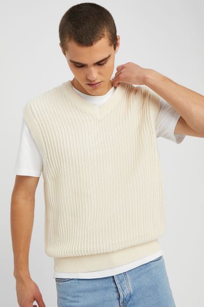 Pull uni sans manches
