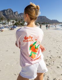 T-shirt imprim&eacute; devant/dos