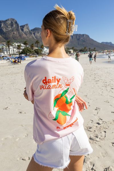 T-shirt imprim&eacute; devant/dos