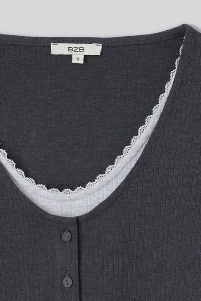 T-shirt manches longues superpos&eacute;