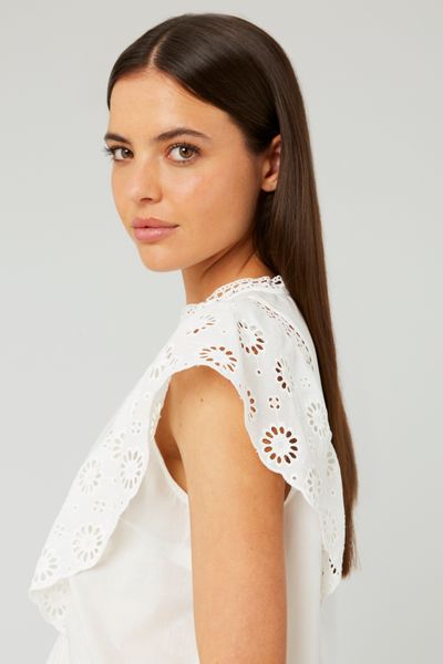 Blouse en broderie anglaise