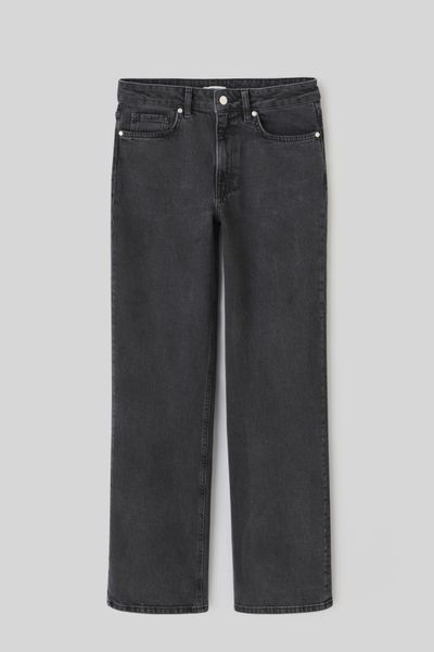 Jean straight taille haute