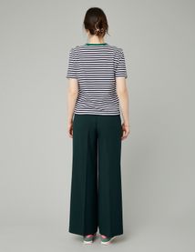 T-shirt rayé brodé