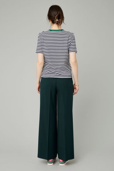 T-shirt rayé brodé
