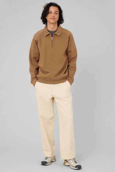 Sweat col polo zipp&eacute;