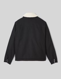 Blouson zippé col sherpa