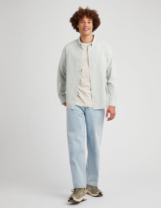 Chemise oxford rayée