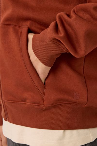 Sweat zipp&eacute; &agrave; capuche