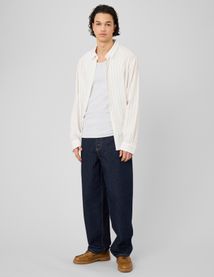 Chemise manches longues ray&eacute;e viscose lin