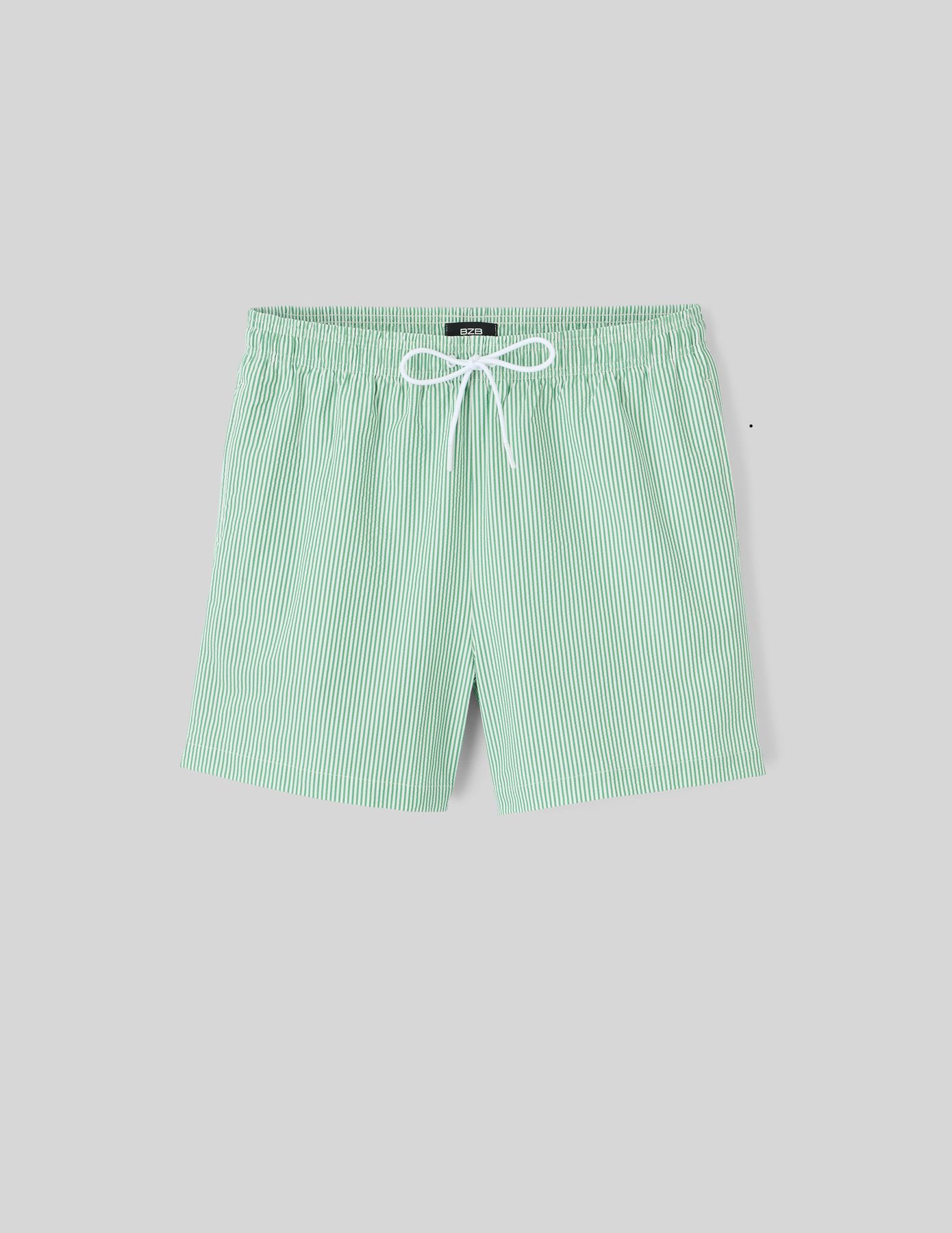 Short de bain en seersucker