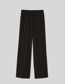 Pantalon satin plissé