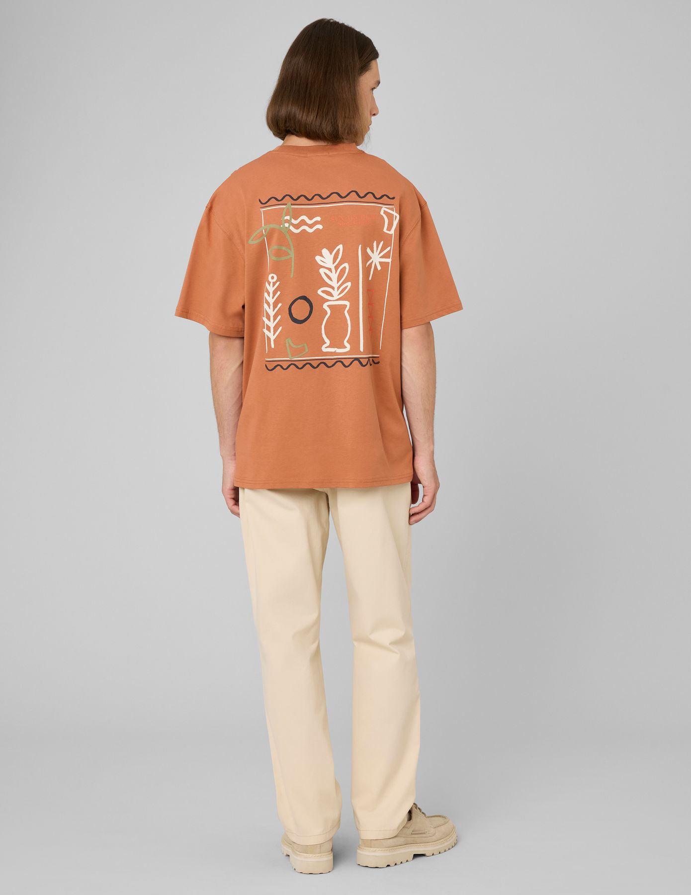 T-shirt imprim&eacute; devant / dos