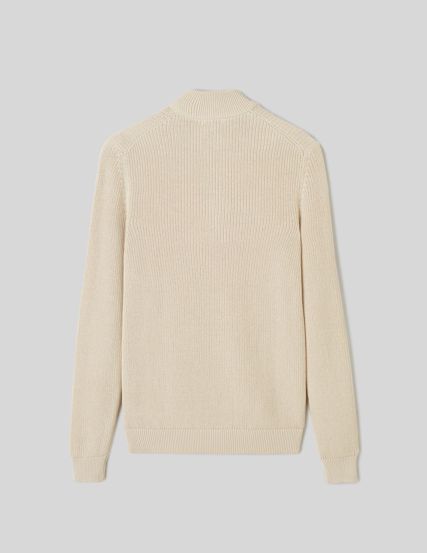 Pull avec col montant zippé