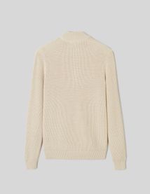 Pull avec col montant zippé