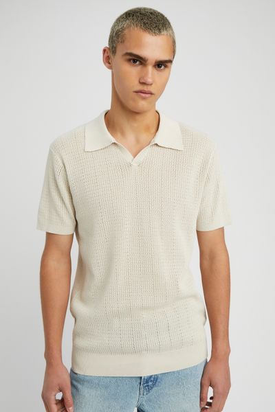 Polo maille ajour&eacute;e