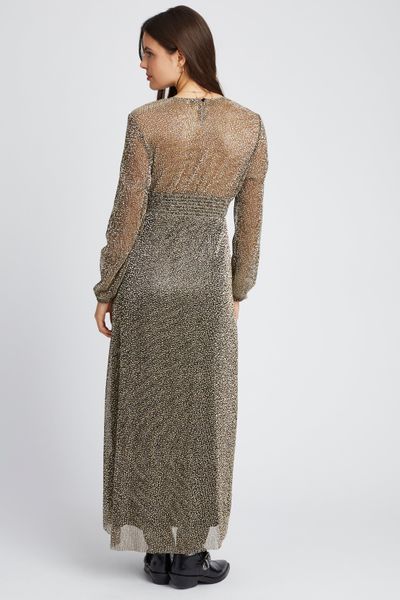 Robe longue pliss&eacute;e