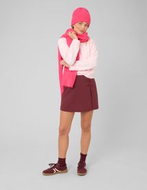 Jupe short en polyester recycl&eacute;