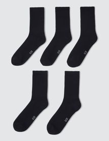 Lot de 5 paires de chaussettes unies