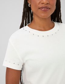 T-shirt &agrave; studs