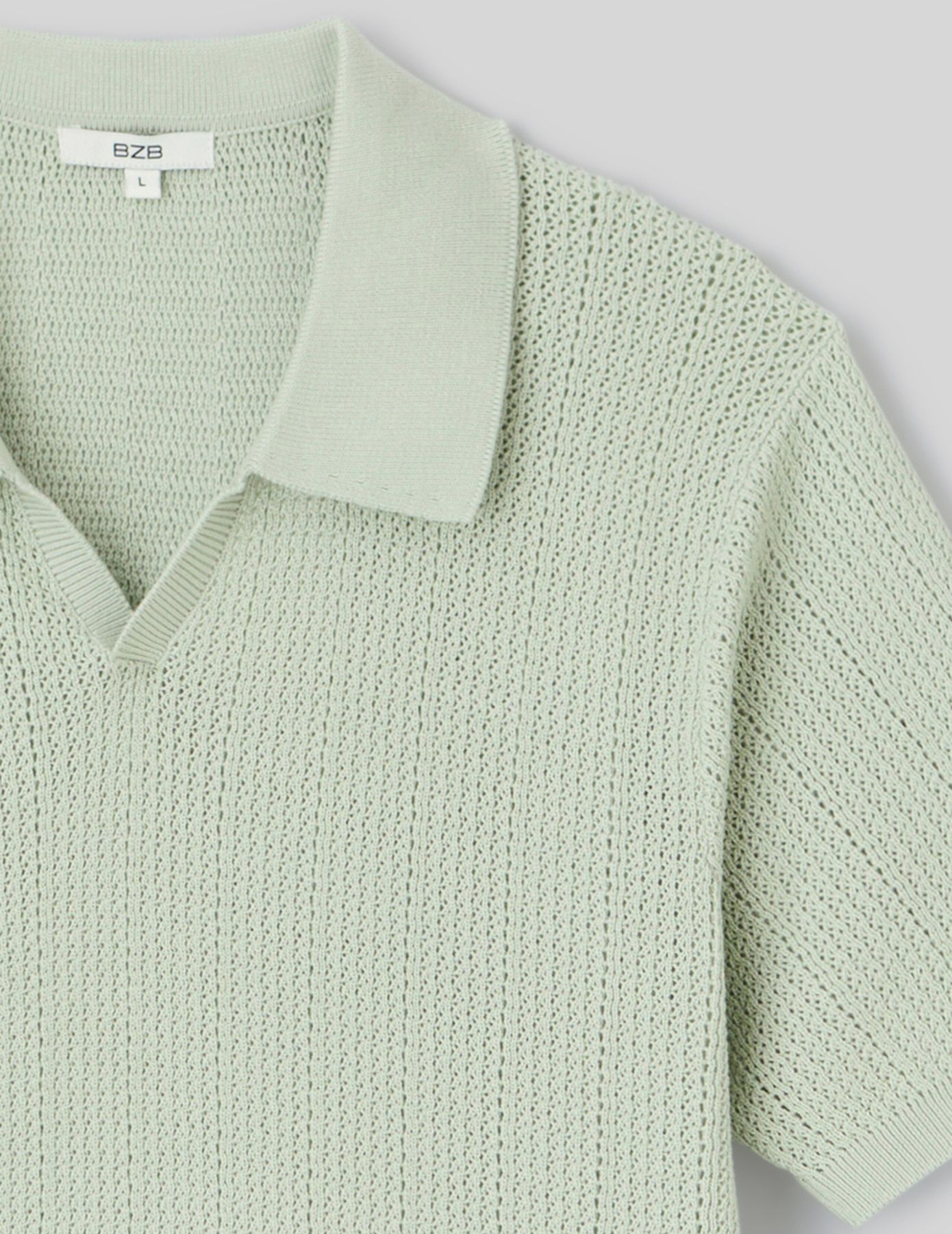 Polo maille ajourée