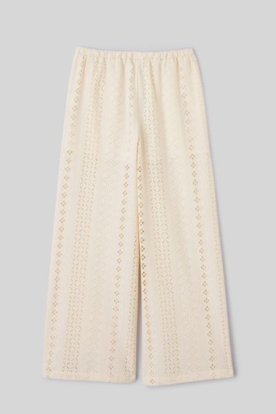 Pantalon broderie anglaise