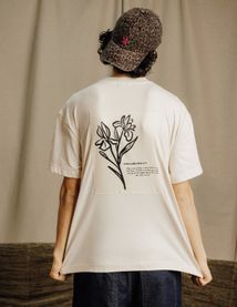 T-shirt patch dos imprimé