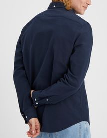 Chemise unie ajust&eacute;e