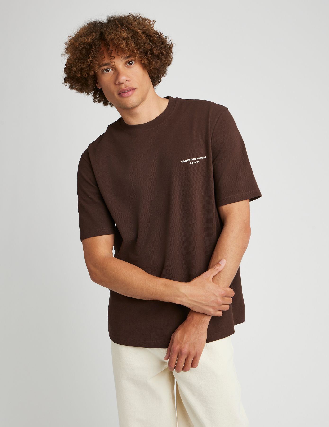 T-shirt gaufré imprimé