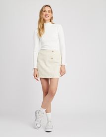 Jupe courte tweed
