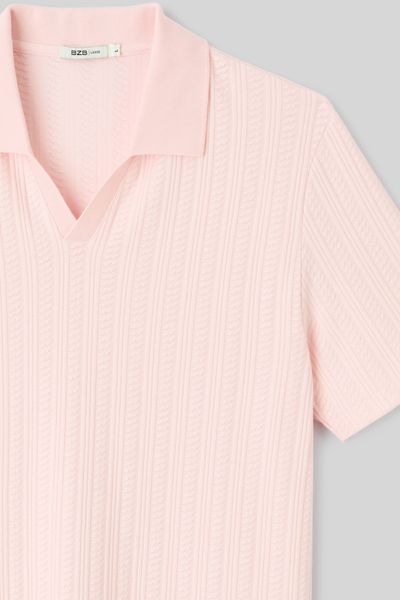 Polo matière fantaisie