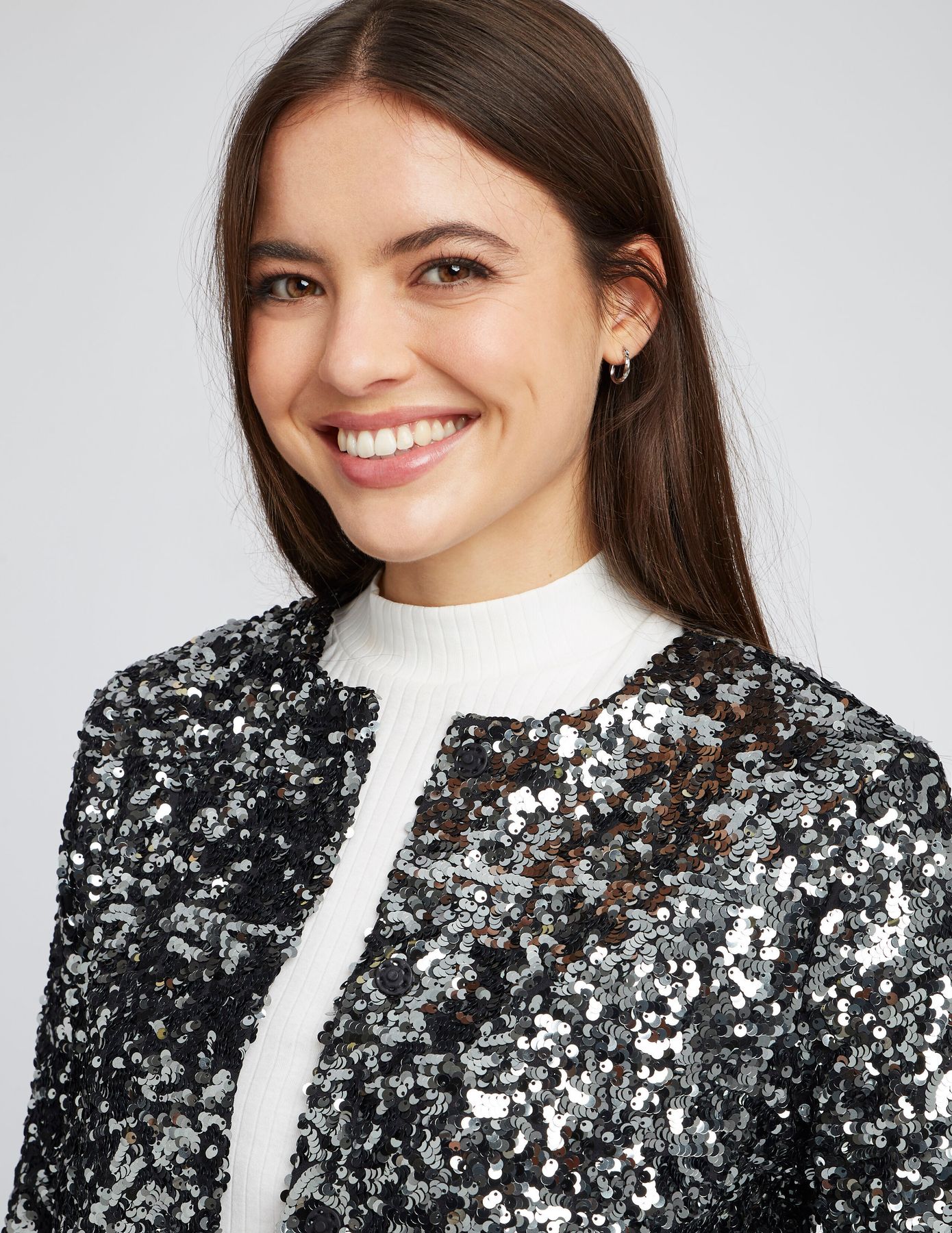 Veste courte sequins