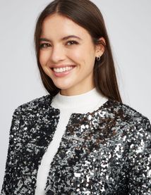 Veste courte sequins