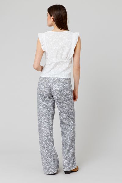 Top à nouer broderie 3D