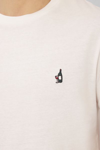 T-shirt broderie poitrine