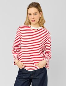 T-shirt manches longues ray&eacute;