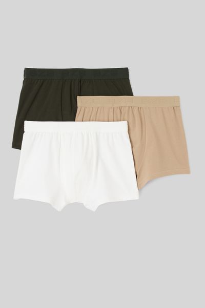 Lot de 3 boxers unis