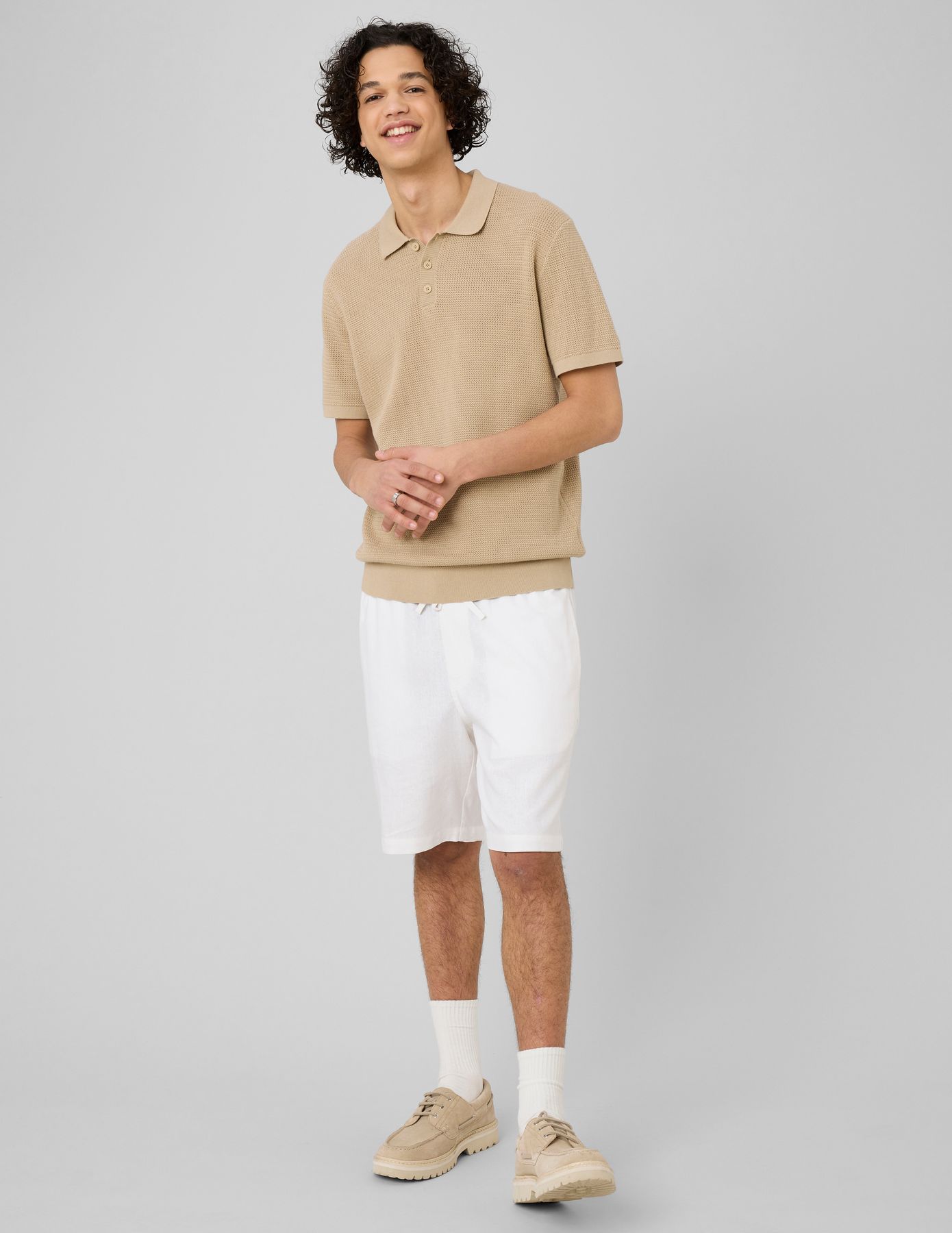 Bermuda en viscose lin