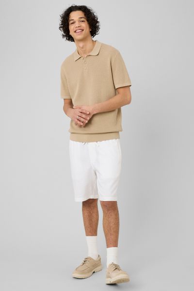 Bermuda en viscose lin