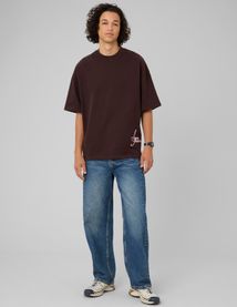 T-shirt &eacute;pais imprim&eacute; devant / dos