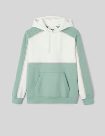 Sweat &agrave; capuche colorblock