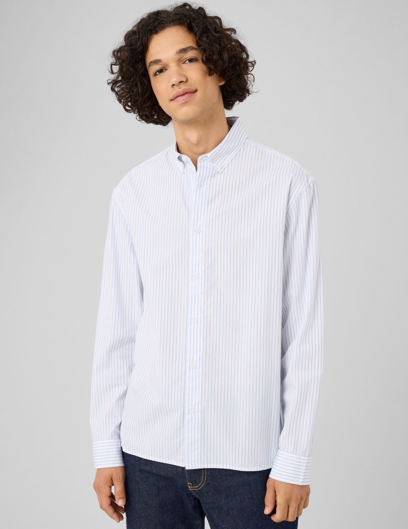 Chemise &agrave; rayures fines