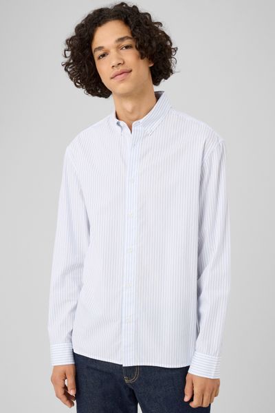 Chemise &agrave; rayures fines