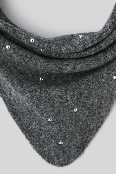 Foulard triangle &agrave; strass