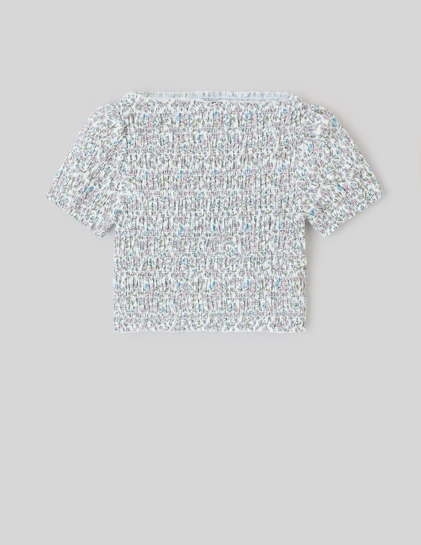 Top smock&eacute; &agrave; imprim&eacute;